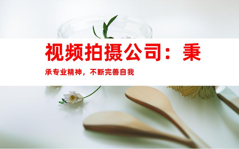 视频拍摄公司：秉承专业精神，不断完善自我